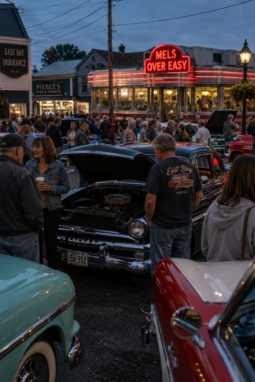 20 Old Cars Show Up For The East Bay Car Show